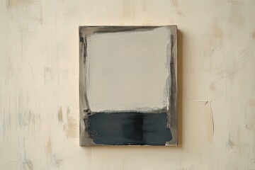 Abstract painting on canvas, muted colors