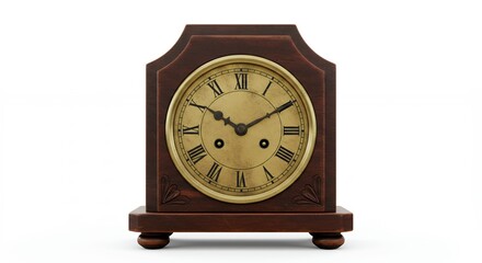 Vintage wooden mantel clock