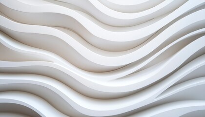 Fototapeta premium Abstract wavy architectural design