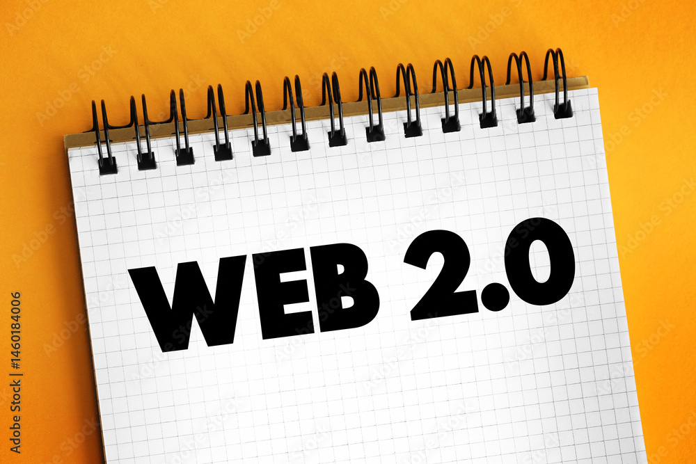 Poster web 2.0 - websites that emphasize user-generated content, ease of use, participatory culture and int