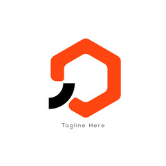 Modern Abstract hexagon concept Tech Logo Design, Arrow grow your Business, Branding Icon