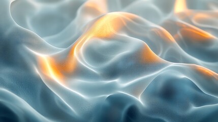 Obraz premium Abstract, flowing, light and shadow, silky, textured surface design.