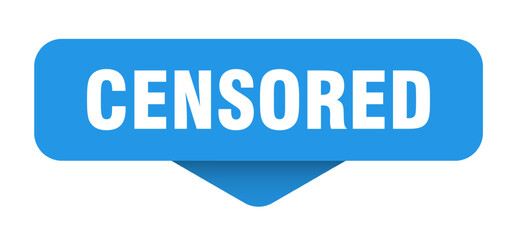censored sticker. censored sign on transparent background