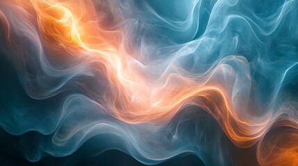 Obraz premium Dynamic abstract design of swirling smoke-like forms.