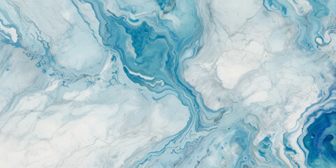 Obraz premium Abstract watercolor soft blue print sea water ocean background. Soft blue sea watercolor liquid fluid texture background.