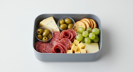 Assortment of food in lunchbox