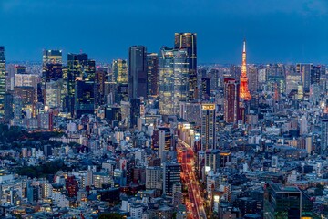 new york city skyline at night