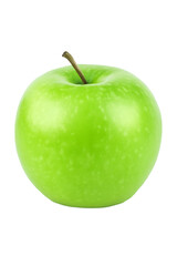  single fresh crisp green apple isolated on white