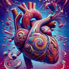 extraordinary image of an anatomical heart 99