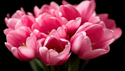 Fototapeta premium Pink Tulips Close Up