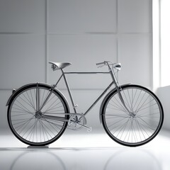 bicycle on a white background