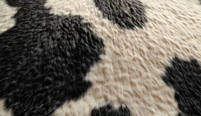 Cowhide patterned fabric texture