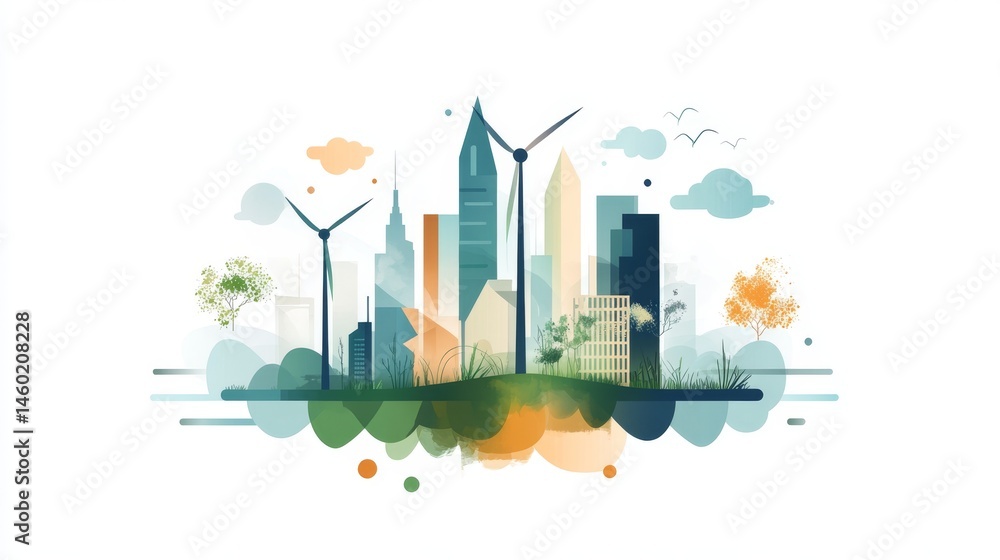 Poster empowering communities through modern wind energy programs that utilize advanced turbine systems is 
