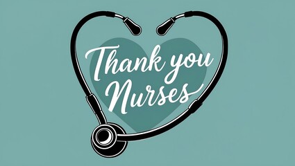 Heartfelt Gratitude Thank You Nurses - Appreciation Graphic