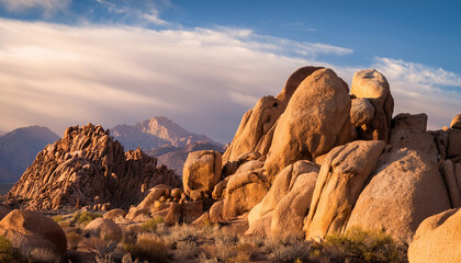 eroded rocks at alabama hills