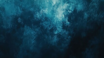 Obraz premium Abstract teal and dark blue background with textured patterns and light spots