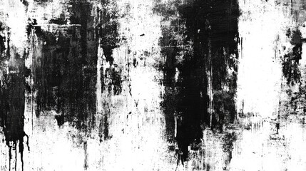Abstract black and white textured surface.  Intense brushstrokes create a dynamic pattern