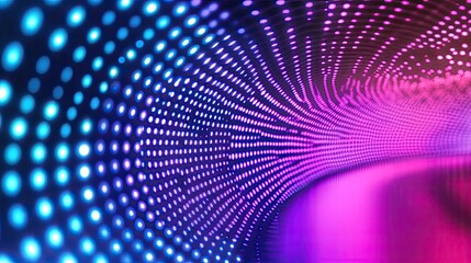 Vibrant LED tunnel display