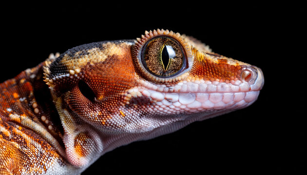 close up eye centralian rough knob tail gecko nephrurus amyae centralian rough knob tail gecko nephrurus amyae isolated on black background