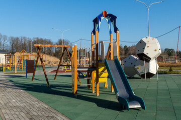 A modern child playground for entertainment