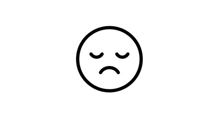 Sad emoji graphic