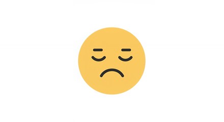 Fototapeta premium Sad emoji illustration