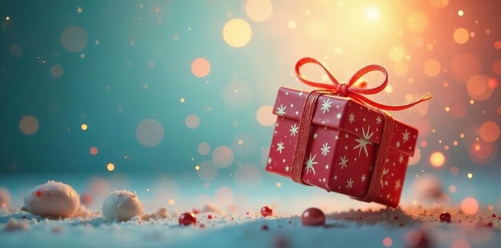 Floating gifts, tied with twine, ethereal feel, floating, ethereal, romantic