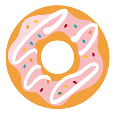 vector illustration of a donut
