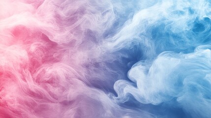 Obraz premium Abstract swirling smoke patterns in vibrant hues.