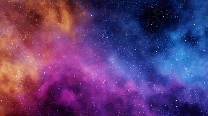 Nebula radiance, vibrant cosmic cloudscape with a burst of interstellar colors