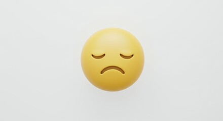 Fototapeta premium Sad emoji graphic