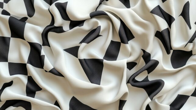 Classic houndstooth pattern in contrasting black and white simple and elegant, Black and White Checkered Fabric Texture, Checkered fabric.