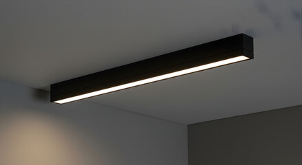 Modern Led Lighting Fixture Providing Linear Illumination In An Interior Space