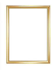 Obraz premium Empty gold picture frame