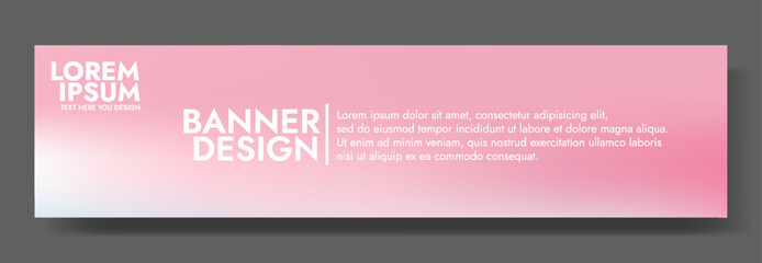 Modern banner design with an ocean serenity inspired background