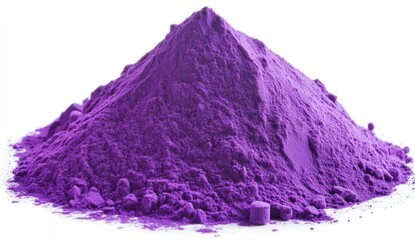 Pile of vibrant purple powder