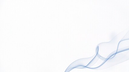 Abstract Swirling Blue Smoke on a Light Background