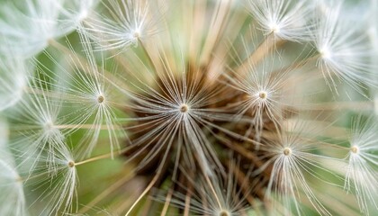 close up of dandelion seed head