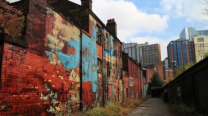 Fototapeta premium Urban Graffiti Alleyway