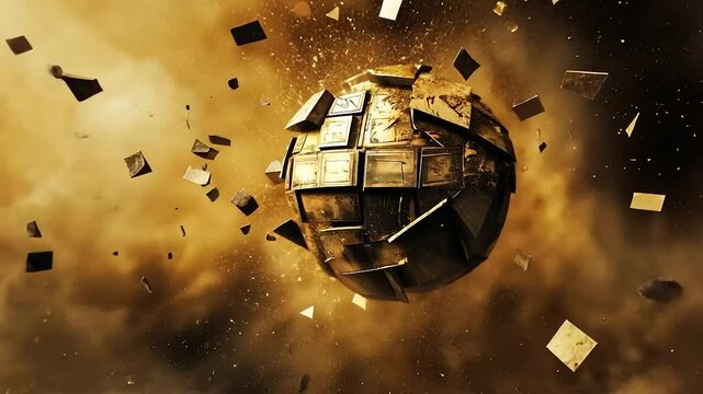 Exploding Golden Time Sphere
