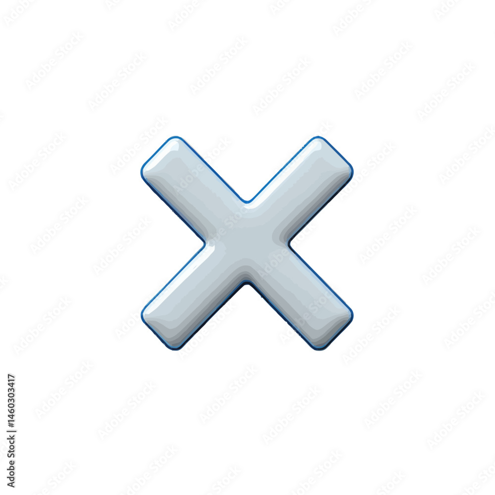 Poster volumetric illustration representing a simple geometric shape in a digital style, suitable for vario