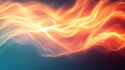 Obraz premium Dynamic, abstract display of swirling, fiery shapes in a dark background.