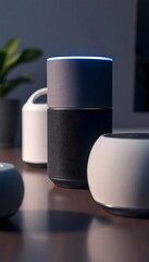 Naklejka premium close up of a smart device on a table