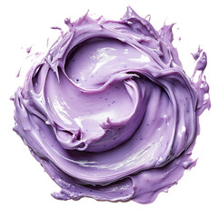 Luminous Icy Puree Pop Delicate Fusion of Blueberry Isolated on Transparent Background