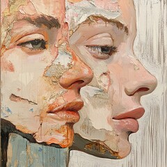 Two Faces Portrait Painting