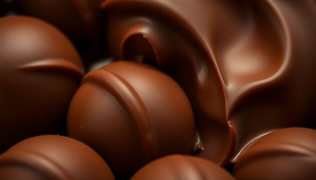 close up of a chocolate swirl pattern