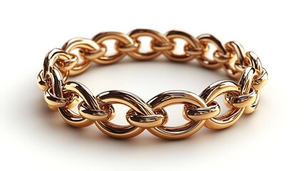 Obraz premium Elegant Golden Chain Bracelet Jewelry Design For Fashion Accessory High Resolution Images