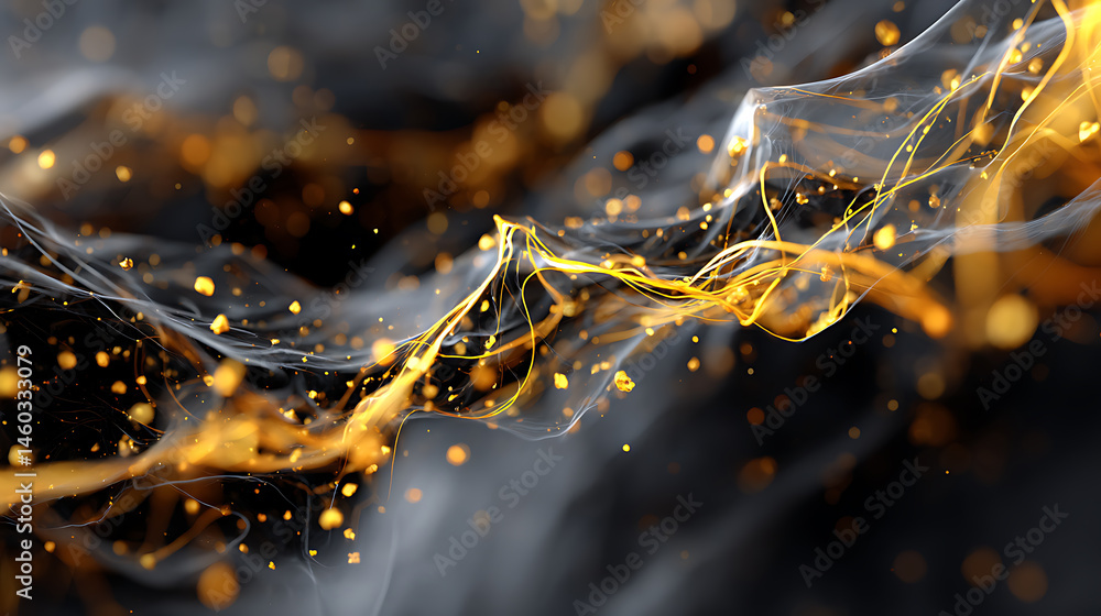 Aufkleber 3d render of an abstract