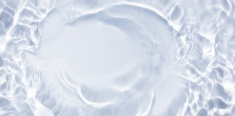 Splash cosmetic moisturizer water micellar toner or emulsion  blue colored abstract background