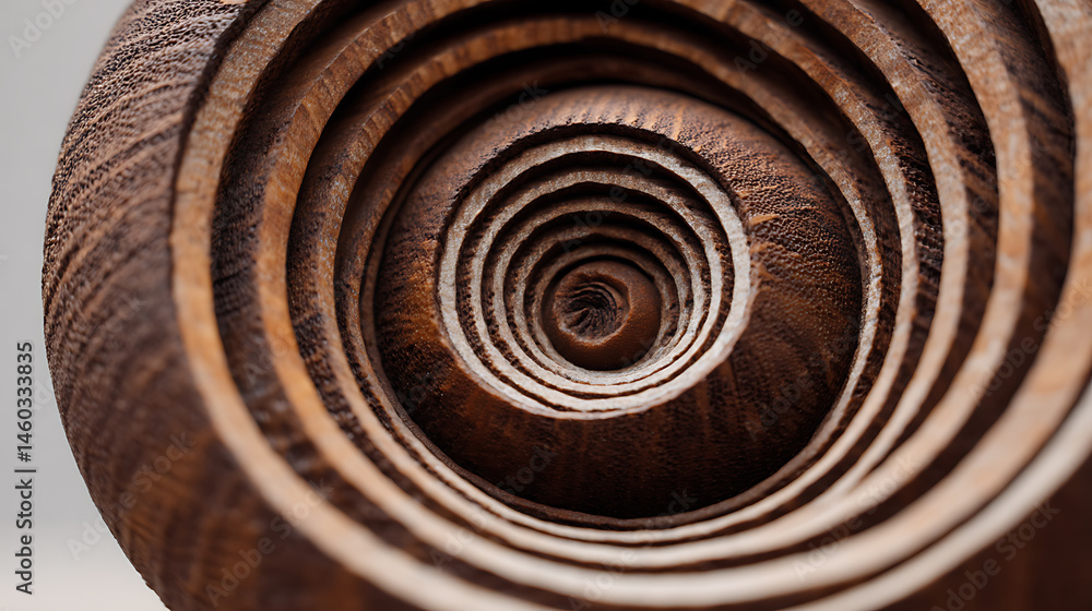 Poster a close up of a spiral shaped object